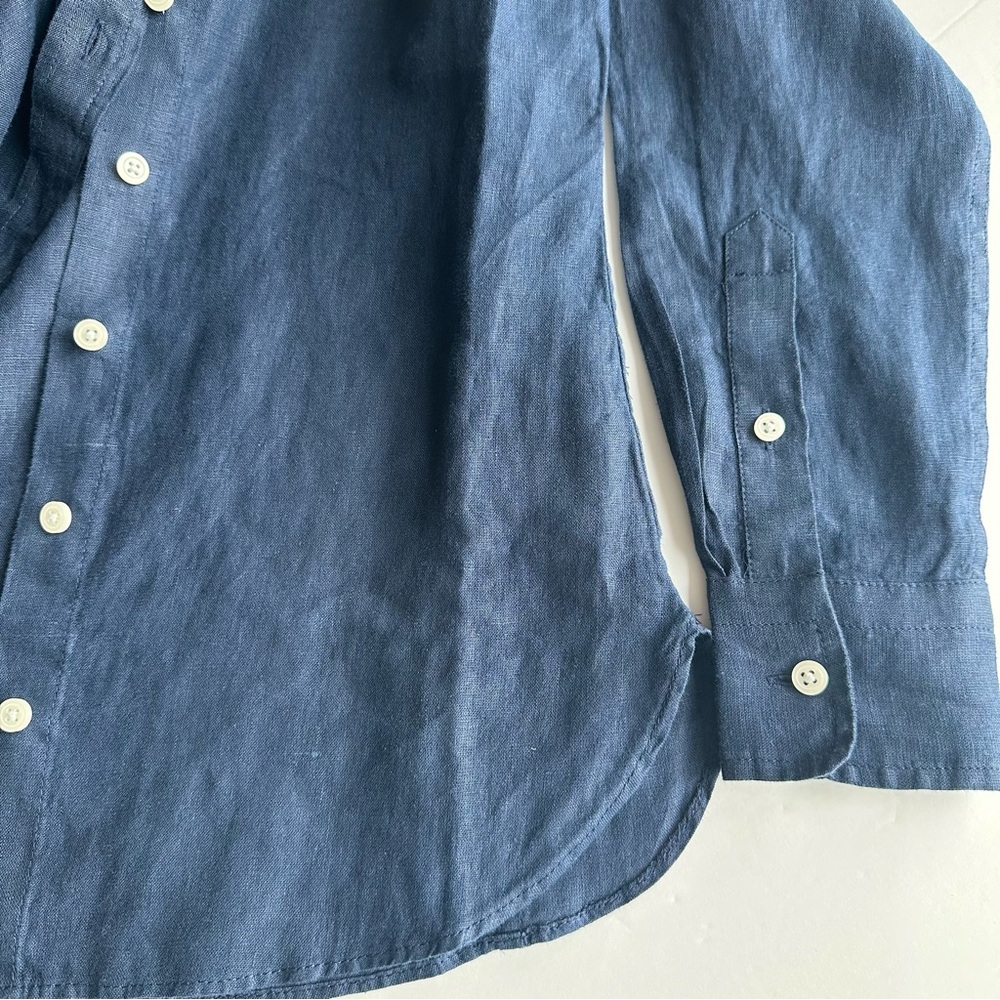 NWT Jcrew Wren slim shirt in Baird McNutt Irish linen | Size 0 - Picture 5 of 5